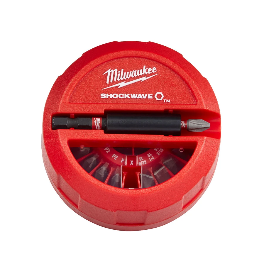 Coffret de 14 embouts de vissage + 1 porte-embouts Shockwave